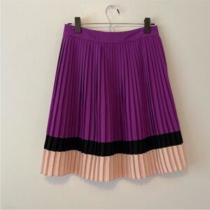 Purple and Pink Pleated Skirt Size M CUTE FLIRTY PRETTY The Limited